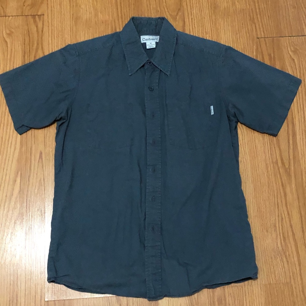 Men’s Size M Carhartt Gray Button-down Shirt